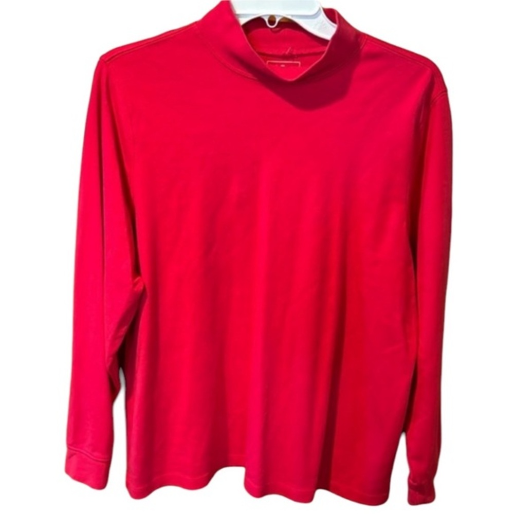 L.L.Bean Red Collar Long Sleeve  Size XL